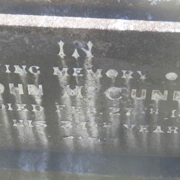 McCUNE John -1890