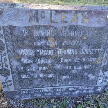 MCLEAN Thomas Burnett 1892-1963 &amp; Hazel Maud SMITH 1904-1966