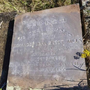 MILLS Alexander John Bisset 1849-1858