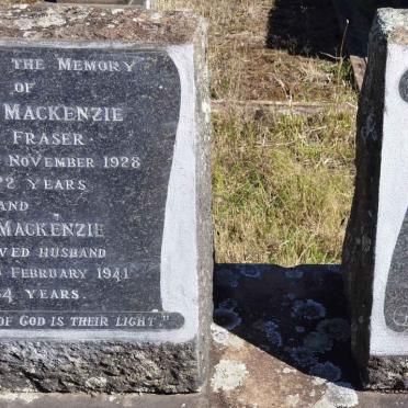 MACKENZIE James -1941 & Mary FRASER -1928 :: WESTAWAY Reginald John -1949 & Christina 1890-1969