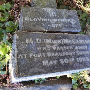 McCARTHY M.D. -1929