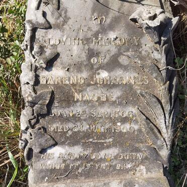NAUDE Barend Johannes 1866-1900