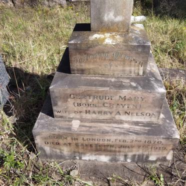 NELSON Gertrude Mary nee CRAVEN 1870-1919
