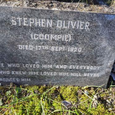 OLIVIER Stephen -1920