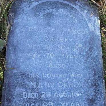 ORREN Frederick Pascoe -1934 &amp; Mary -1943