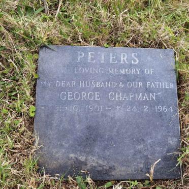PETERS George Chapman 1901-1964