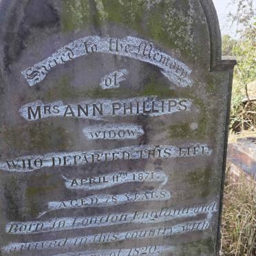 PHILLIPS Ann -1871