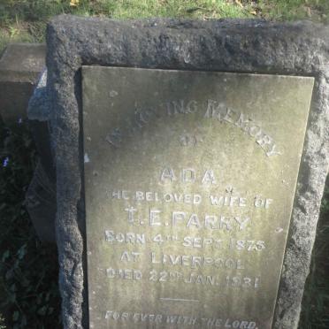 PARRY Ada 1875-1931