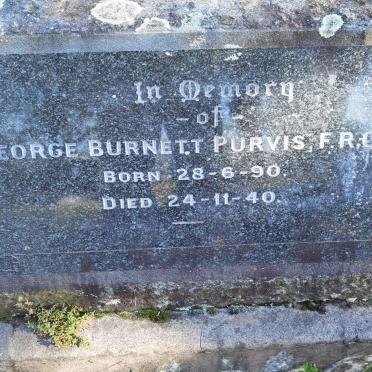PURVIS George Burnett 1890-1940