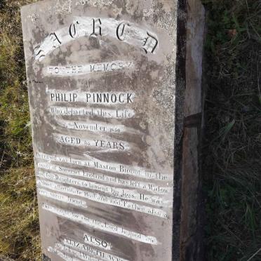 PINNOCK Philip -1850 &amp; Elizabeth WEBB -1857