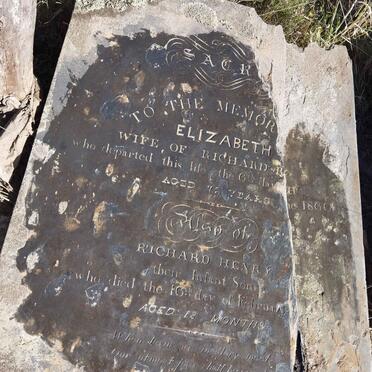 RALPH Elizabeth -1860 :: RALPH Richard Henry  -1831