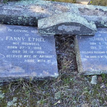 REED Arthur Edwin 1882-1964 &amp; Fanny Ethel HOUNSELL 1886-1980