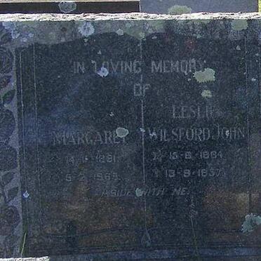 REYNOLDS Leslie Wilsford John 1884-1957 &amp; Margaret 1891-1963