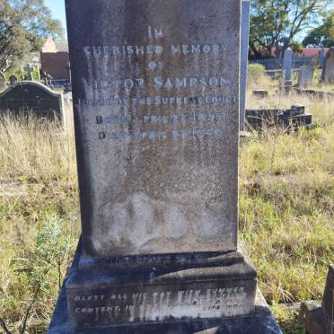 SAMPSON Victor 1855-1940