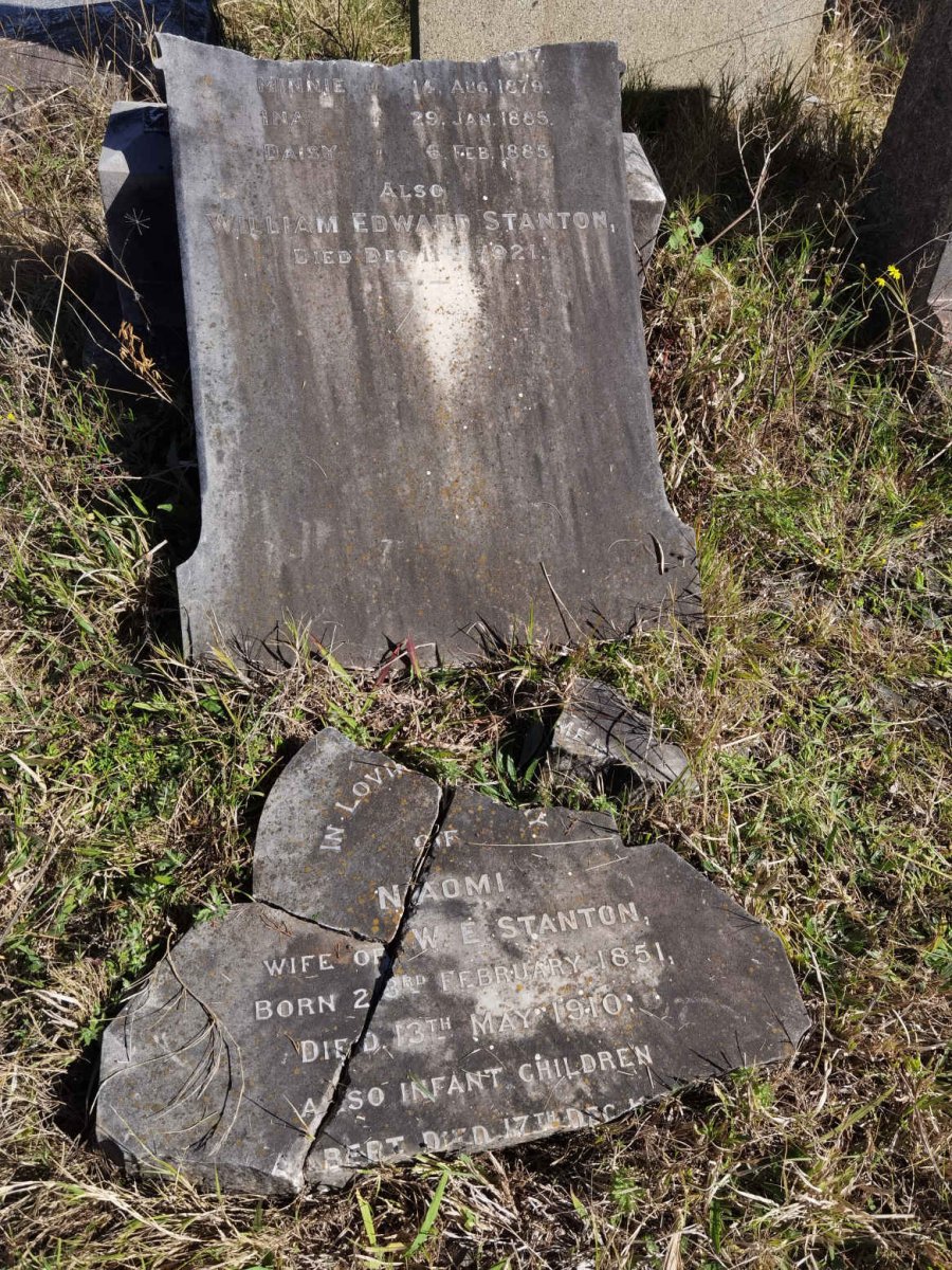STANTON William Edward -1921 :: STANTON Naomi 1851-1910 :: STANTON Albert -1887 :: STANTON Minnie -1879 :: STANTON Ina -1885 :: STANTON Daisy -1885