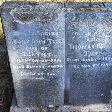 TILT Thomas Henry 1866-1957 & Mary Ann -1938