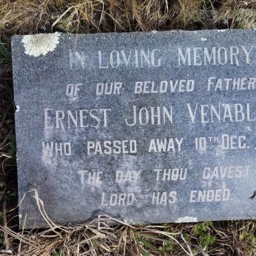 VENABLES Ernest John -1951