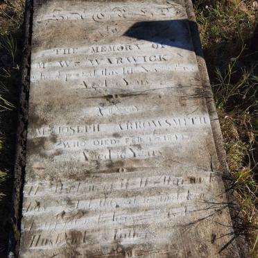 WARWICK W. -18?? :: ARROWSMITH M. Joseph -1844