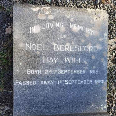 WILL Noel Beresford Hay 1919-1969