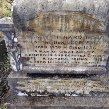 WOOD Henry Richard 1838-1921