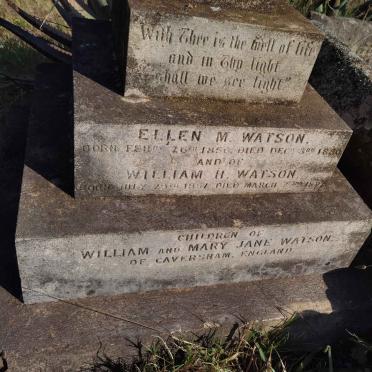 WATSON William H. 1857-1882 :: WATSON Ellen M. 1856-1880