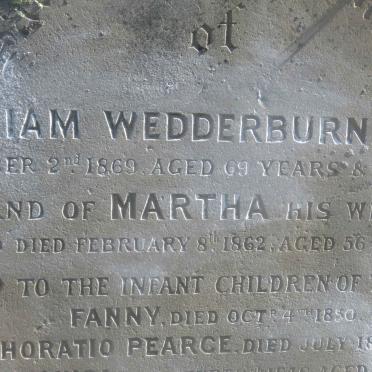 WEDDERBURN William -1869 &amp; Martha -1862 :: LONG Emily Miriam -1862