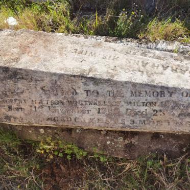 WHITNAL Robert Matson 1789-1858 & Sarah Ann -1861 _1