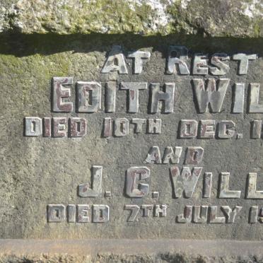 WILL J.C. -1952 &amp; Edith -1927