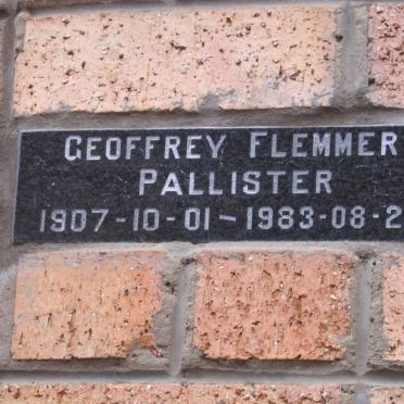 PALLISTER Geoffrey Flemmer 1907-1983