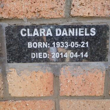 DANIELS Clara 1933-2014