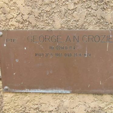 CROZIER George A.N. 1903-1974
