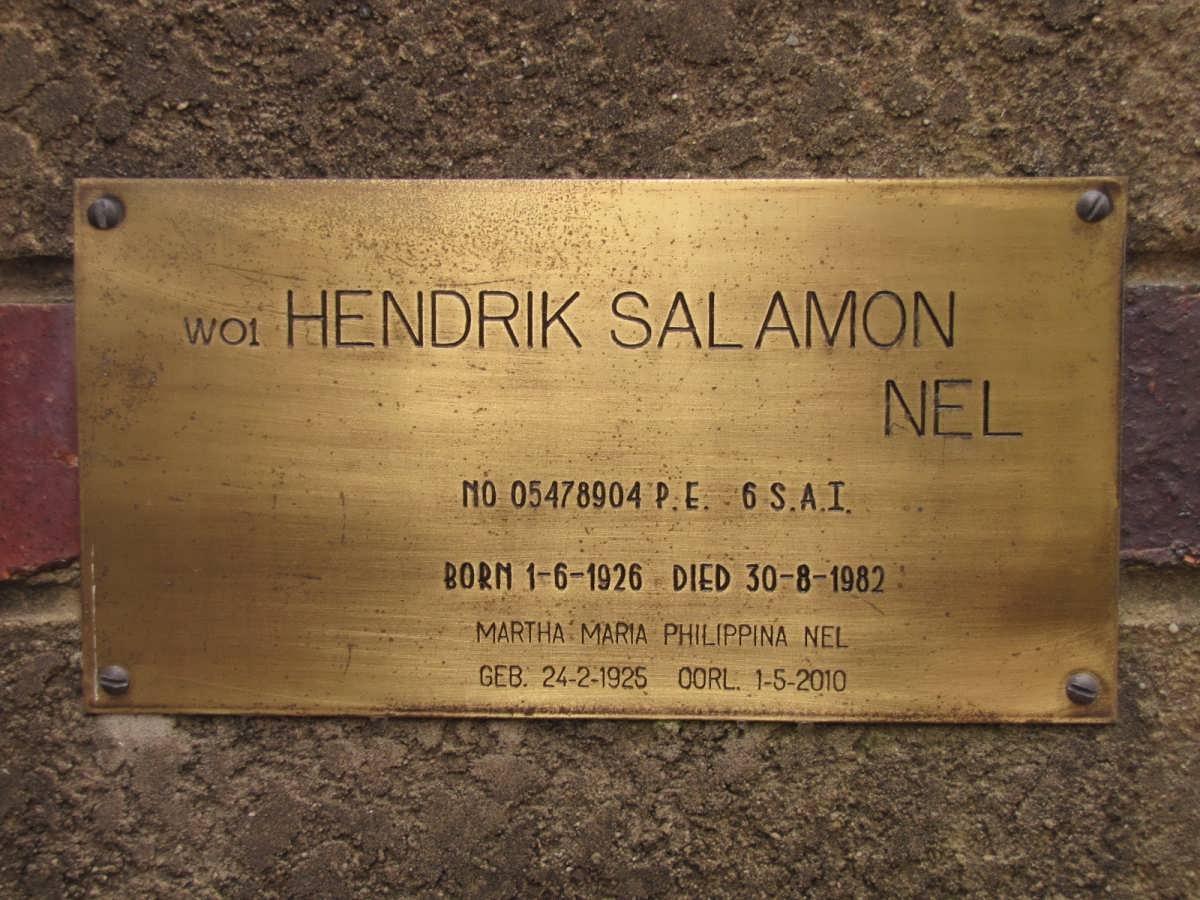 NEL Hendrik Salamon 1926-1982 &amp; Martha Maria Philippina 1925-2010