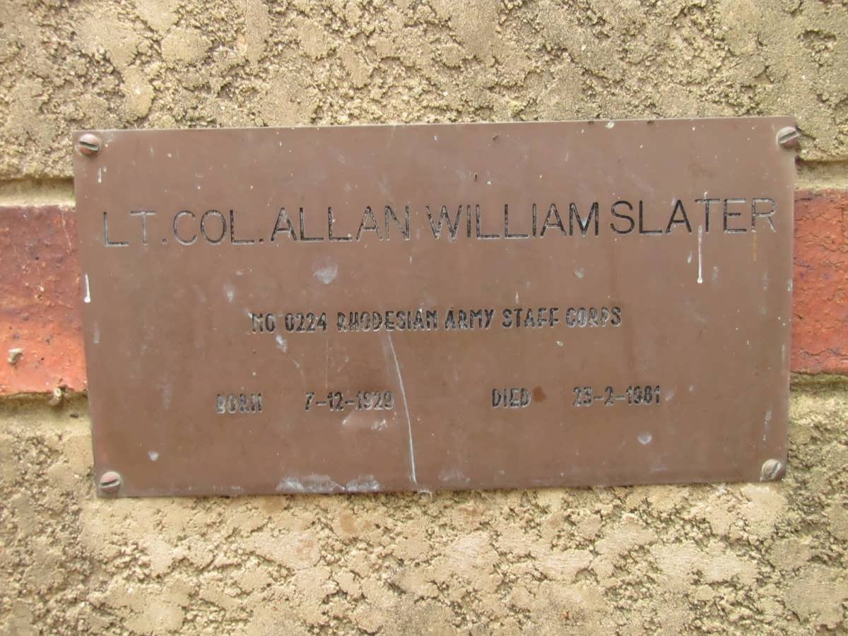 SLATER Allan William 1929-1981
