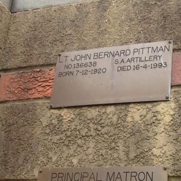 PITTMAN John Bernard 1920-1993