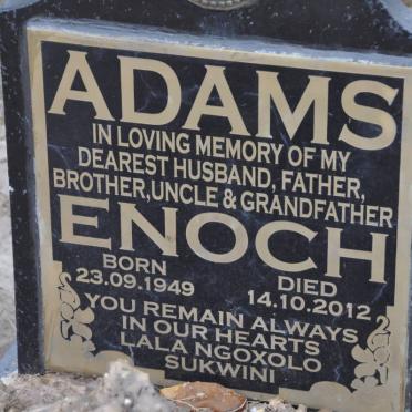 ADAMS Enoch 1949-2012