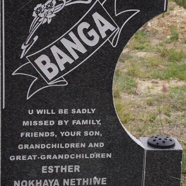 BANGA Esther Nokhaya Nethiwe 1938-2012