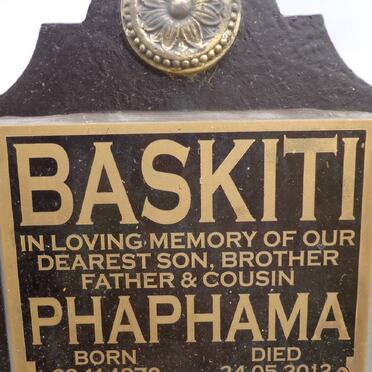 BASKITI Phaphama 1970-2012