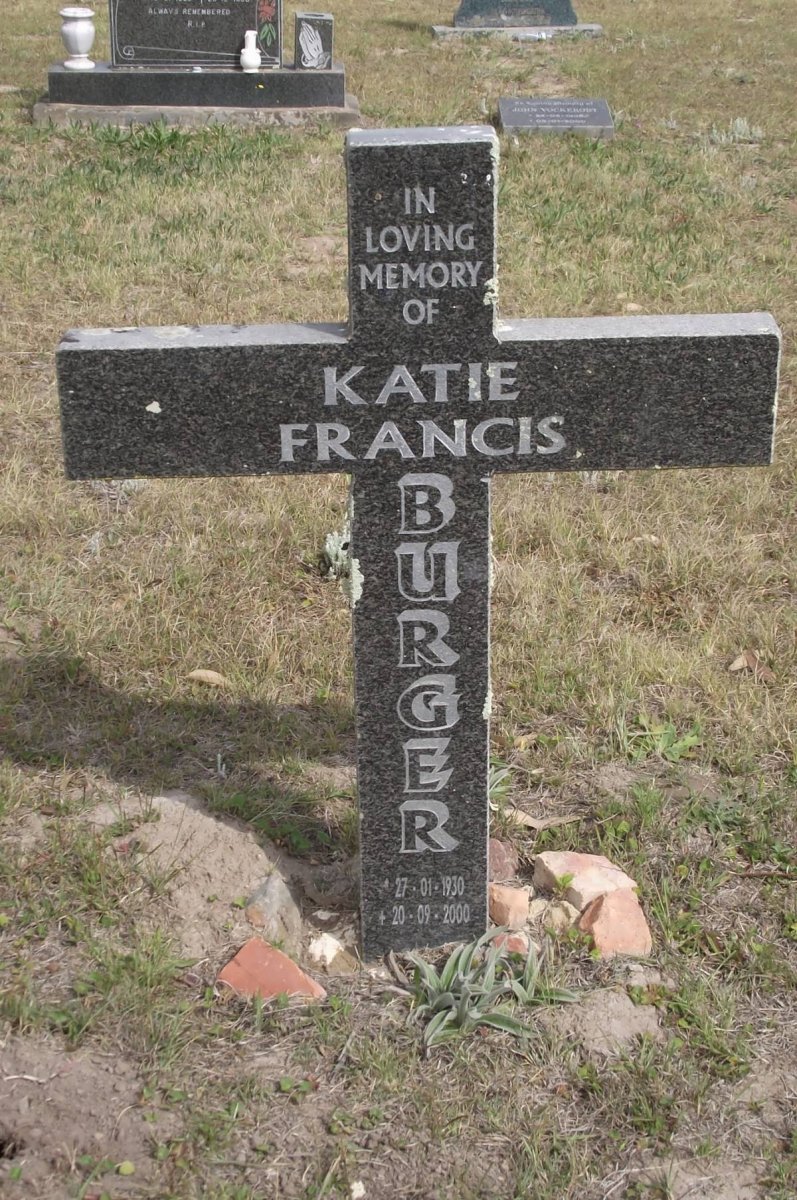 BURGER Katie Francis 1930-2000