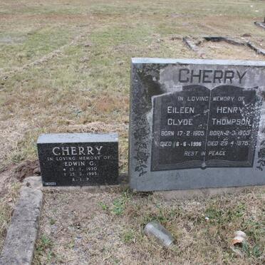 CHERRY Henry Thompson 1903-1975 &amp; Eileen Clyde 1905-1996 :: CHERRY Edwin G. 1930-1995