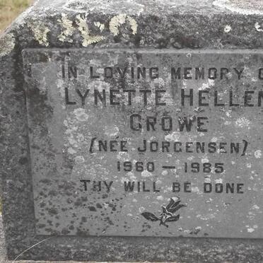 CROWE Lynette Hellen nee JORGENSEN 1960-1985