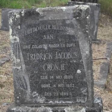 CRONJE Fredrick Jacobus 1886-1952