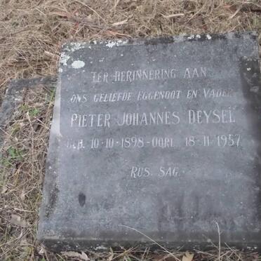DEYSEL Pieter Johannes 1898-1957