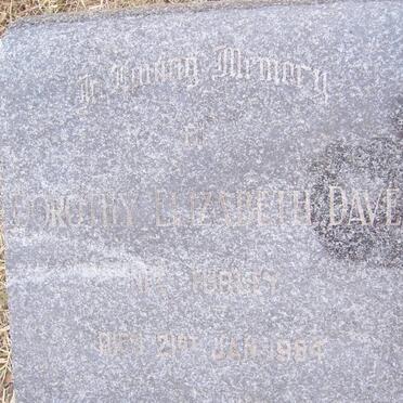 DAVEL Dorothy Elizabeth nee TURLEY -1954