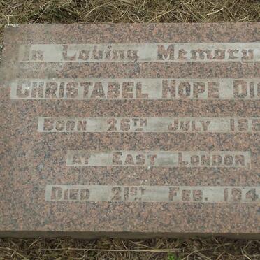 DICKIE Christabel Hope 1896-1941