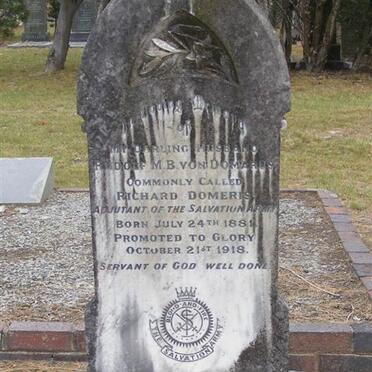 DOMARUS Rudolf M.B., von 1881-1918