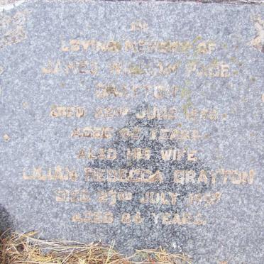 DRAYTON James William Page -1950 &amp; Lillian Rebecca -1957