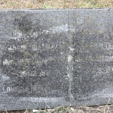 DUDLEY Harold -1973 &amp; Christina May -1971