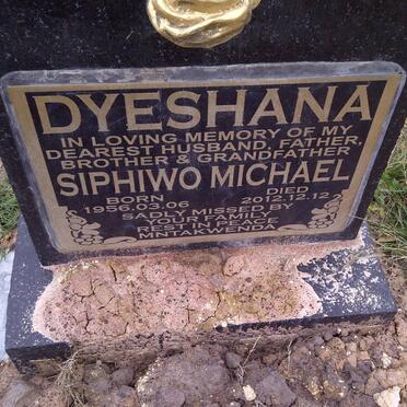 DYESHANA Siphiwo Michael 1956-2012