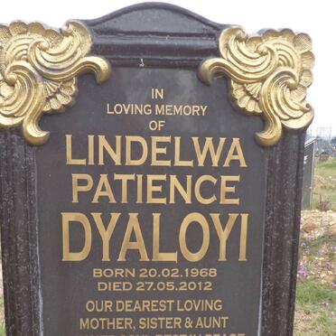 DYALOYI Lindelwa Patience 1968-2012