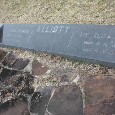 ELLIOTT Alma Thomas 1885-1962 &amp; Ivy Eliza 1890-1979